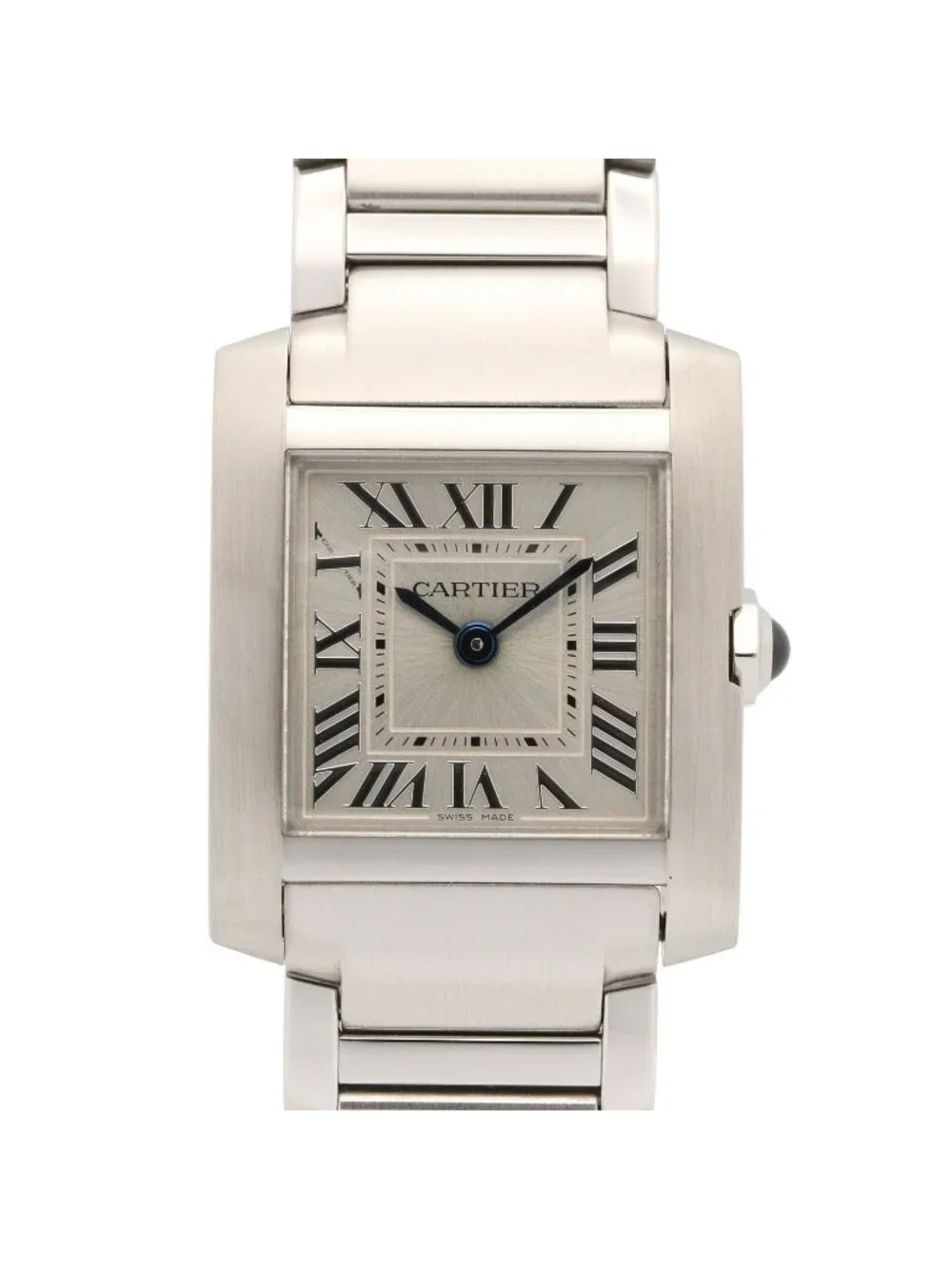 Cartier Watch Tank Francaise SM Silver Stainless Steel